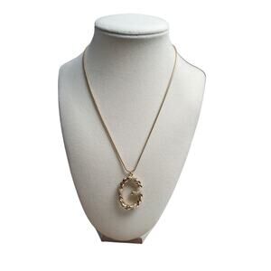 Ettika NWT Initial Crystal Pendant‎ Necklace 18k Gold Plated
